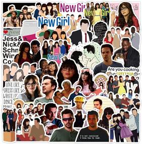 img 4 attached to 📺 Set of 50 New Girl TV Show Vinyl Stickers for Laptop, Water Bottles, Luggage, Skateboards, and More - Waterproof Decals for Kids, Bicycles, Snowboards - Perfect Gift for Fans!