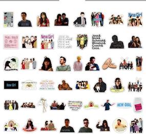 img 1 attached to 📺 Set of 50 New Girl TV Show Vinyl Stickers for Laptop, Water Bottles, Luggage, Skateboards, and More - Waterproof Decals for Kids, Bicycles, Snowboards - Perfect Gift for Fans!