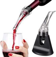 🍷 wine aerator pourer and decanter: enhance your wine experience with patented design, elegant display stand, and gift box логотип