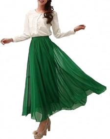 img 3 attached to 👗 Afibi Women's Chiffon Vintage Medium Clothing and Skirts for Women