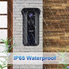 img 2 attached to 🔔 High-quality Wireless WiFi Video Doorbell Camera: 2021 Latest Model with Chime, HD 1080P, Waterproof Design, 2-Way Audio, Motion Detection, IR, Wide Angle & Cloud Storage - KAMEP