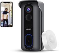🔔 high-quality wireless wifi video doorbell camera: 2021 latest model with chime, hd 1080p, waterproof design, 2-way audio, motion detection, ir, wide angle & cloud storage - kamep logo