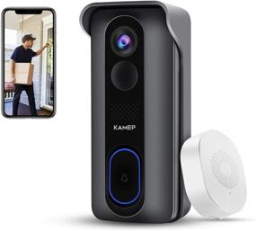 img 4 attached to 🔔 High-quality Wireless WiFi Video Doorbell Camera: 2021 Latest Model with Chime, HD 1080P, Waterproof Design, 2-Way Audio, Motion Detection, IR, Wide Angle & Cloud Storage - KAMEP