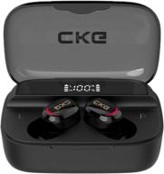 🎧 ckg powerbuds pro: мини-беспроводные наушники с чехлом для зарядки power bank - идеальны для тренировок, лучшие для iphone и android. логотип