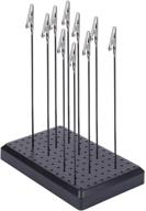 🎨 yamix painting stand base with alligator clip sticks - 9 x 14 holes, 10pcs alligator clips & clamps included логотип