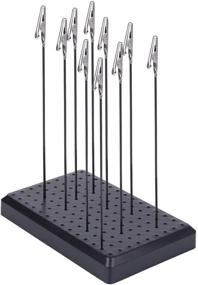 img 4 attached to 🎨 Yamix Painting Stand Base with Alligator Clip Sticks - 9 x 14 Holes, 10Pcs Alligator Clips & Clamps Included