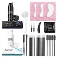 🌟 lomansa black lash tint kit: long-lasting eyelash & eyebrow tint, reusable up to 15 applications, professional grade logo