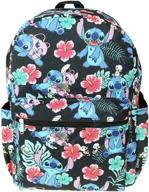 🎒 laptop backpack with stitch allover design and multiple pockets for enhanced organization логотип