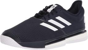 img 4 attached to Adidas SoleCourt Ink White 10 Women's Shoes for Athletic