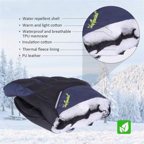 img 1 attached to 🧤 SkyGenius Winter Ski Gloves - Waterproof & Warm Snowboard Gloves with Touchscreen Function for Men and Women - Ideal for Cold Weather Outdoor Sports