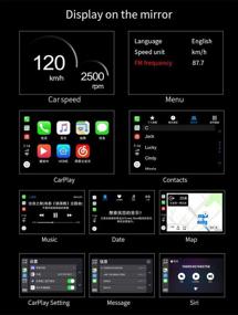 img 2 attached to 🚗 Повысьте комфорт во время вождения с универсальным головным дисплеем автомобиля Generic HUD – поддержка всех типов транспортных средств с интеллектуальной системой Carplay.