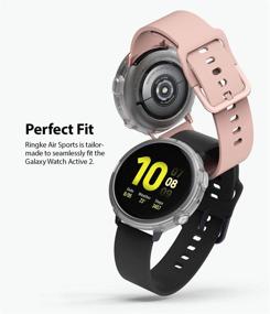 img 2 attached to 📱 Ringke Air Sports Galaxy Watch Active 2 44mm Case - Thin Rugged TPU Protective Cover