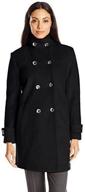 π§₯ fleet street ltd. women's classic double breasted boiled wool coat: timeless elegance for all seasons logo