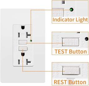 img 1 attached to Resistant Receptacle Indicator Wallplate MICMI Industrial Electrical for Wiring & Connecting