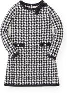 🎀 h&h girls' bow detail sweater dress: the perfect blend of style and elegance logo