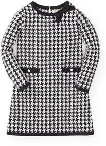 img 4 attached to 🎀 H&H Girls' Bow Detail Sweater Dress: The Perfect Blend of Style and Elegance