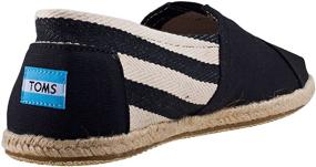 img 3 attached to TOMS University Classics Black Stripe: Stylish and Timeless Slip-On Shoes