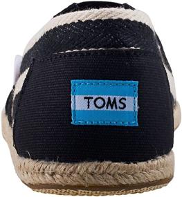 img 1 attached to TOMS University Classics Black Stripe: Stylish and Timeless Slip-On Shoes