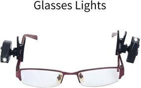 img 3 attached to 📚 FISHNU LED Clip on Reading Lights, Pack of 2, for Glasses and Books