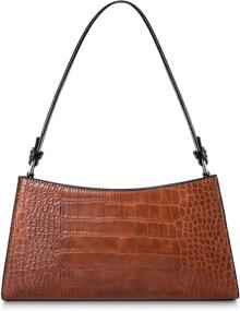 img 4 attached to IBFUN Shoulder Crocodile Pattern Leather Women's Handbags & Wallets in Shoulder Bags