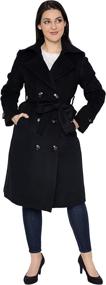 img 4 attached to 🧥 ACECOZY Women's Superior Black Trench Coat – Fashionable Women's Clothing for All Occasions