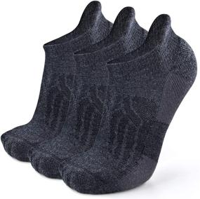 img 4 attached to Premium Merino Wool Compression Support Ankle Socks for Busy Men Women, Ultra-Soft Thick Cushion Tab Socks - Available in 3/6 Pairs