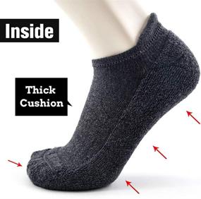 img 1 attached to Premium Merino Wool Compression Support Ankle Socks for Busy Men Women, Ultra-Soft Thick Cushion Tab Socks - Available in 3/6 Pairs