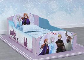img 3 attached to ❄️ Magical and Stylish: Delta Children Wood Toddler Bed, Disney Frozen II (BB81453FZ-1097)