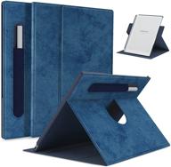 📘 e net-case slim lightweight book folios case for remarkable 2 10.3 inch digital paper(2020 released),360 degree rotating stand cover with pencil holder (blue) - enhanced seo logo