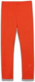 img 2 attached to 👧 Cute Stretch Athletic Leggings for Girls: 3 Pack of Kids Yoga Pants, Ankle Length (Size 4-13T)