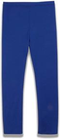 img 3 attached to 👧 Cute Stretch Athletic Leggings for Girls: 3 Pack of Kids Yoga Pants, Ankle Length (Size 4-13T)