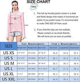 img 2 attached to 👕 Ultimate UPF 50+ UV Sun Protection Women's Zip Up Hoodie - Stay Safe during Fishing, Running, and Hiking with this Stylish Outdoor Performance Shirt