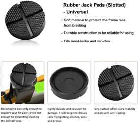 img 3 attached to A ABIGAIL Universal Floor Jack Rubber Pad Adapter: Pinch Weld Side Rail Protector Puck/Pad