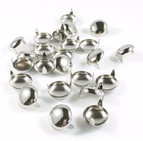img 2 attached to 16MM Round Nailhead Studs with 2 Prongs; Steel/Nickel Finish; 100 Pcs