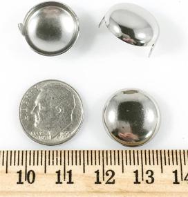 img 1 attached to 16MM Round Nailhead Studs with 2 Prongs; Steel/Nickel Finish; 100 Pcs