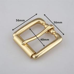 img 2 attached to SENWA Vintage Roller Square Buckle 1 6 Men's Accessories