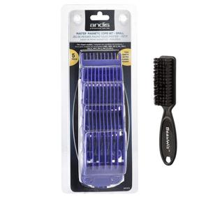 img 4 attached to Andis Master Dual Magnet 5-Comb Set: Enhanced Grooming Experience with BeauWis Blade Brush