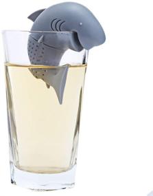 img 1 attached to 🦈 Grey Shark Tea Infuser - Funny Animal Shaped Tea Filter for Loose Leaf Tea - Cute Gift for Shark Lovers - BPA Free Silicone Material - Eco-friendly Summer Party Favors - 1 Piece by Hary