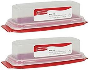 img 1 attached to 🧈 Rubbermaid Butter Dish - Standard Size for Efficient Storage