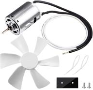 🚐 6 inch rv vent fan: powerful d-shaft motor with white fan blade | complete replacement kit for rv roof ceiling bathroom exhaust logo