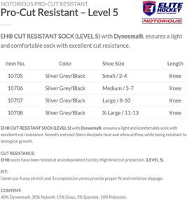 img 1 attached to Elite Hockey Notorious Pro Cut Resistant