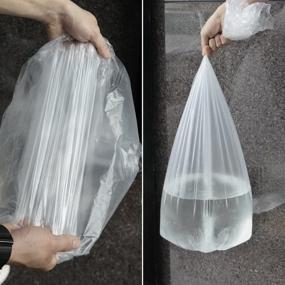 img 3 attached to Lesbin 13 Gallon Clear Trash Bag - Convenient 180 Count Pack!