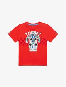 img 2 attached to 👕 Tommy Hilfiger Boys' Adaptive T-Shirt - Velcro Brand Closure at Shoulders for Easy Dressing