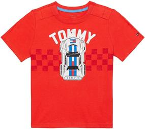 img 4 attached to 👕 Tommy Hilfiger Boys' Adaptive T-Shirt - Velcro Brand Closure at Shoulders for Easy Dressing