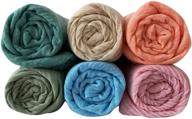 🧣 набор из 6 шт. мягких шарфов и платков manshu для женщин: стильная коллекция шарфов и повязок с большим головным платком логотип