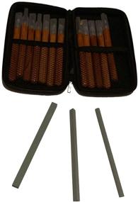 img 1 attached to SK2 High Carbon Steel Blades Set: 12-Piece with 3 Sharpening Stones and Black EV Bag