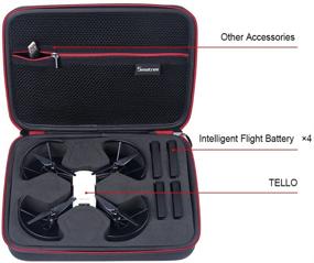 img 3 attached to 🎒 Smatree Carry Case for DJI Tello Drone with 4 Tello Flight Batteries (Batteries Not Included)