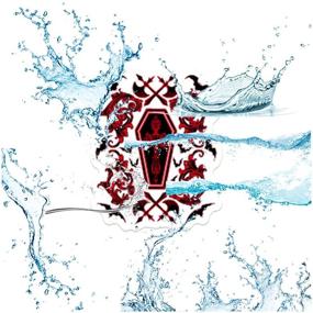 img 2 attached to 🏄 Waterproof Gothic 50 6C Skateboard Stickers