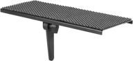 📺 mount-it! top tv shelf: flat panel mount for cable box, media streaming devices, and gaming consoles with anti-skid fabric and rotary knob design - 13.6lbs capacity (black) logo