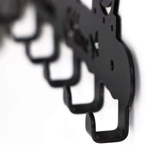 img 2 attached to 🔑 Deveosa Wall Decorative Key Hooks: Small Black Entryway Welcome Home Sign Key Hangers